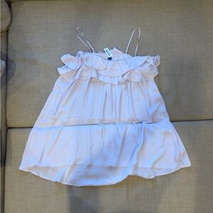 Women’s Ruffled Spaghetti Strap Dress- Light Purple